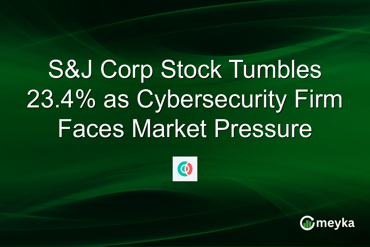 S&J Corp Stock Tumbles 23.4% as Cybersecurity Firm Faces Market Pressure