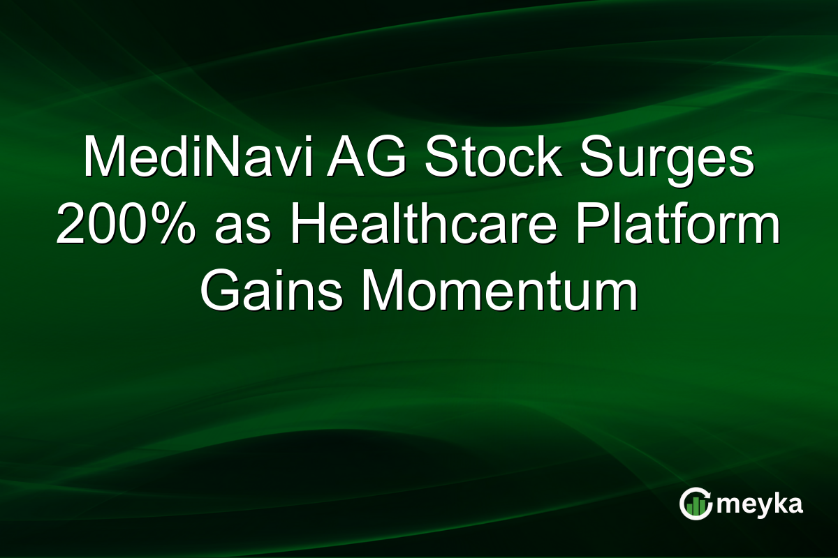 MediNavi AG Stock Surges 200% as Healthcare Platform Gains Momentum