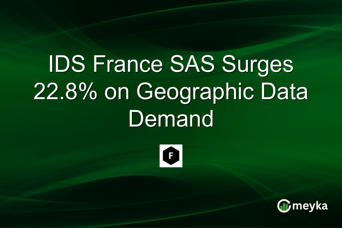IDS France SAS Surges 22.8% on Geographic Data Demand