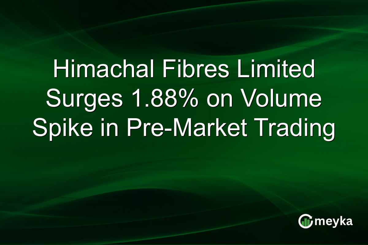 Himachal Fibres Limited Surges 1.88% on Volume Spike in Pre-Market Trading