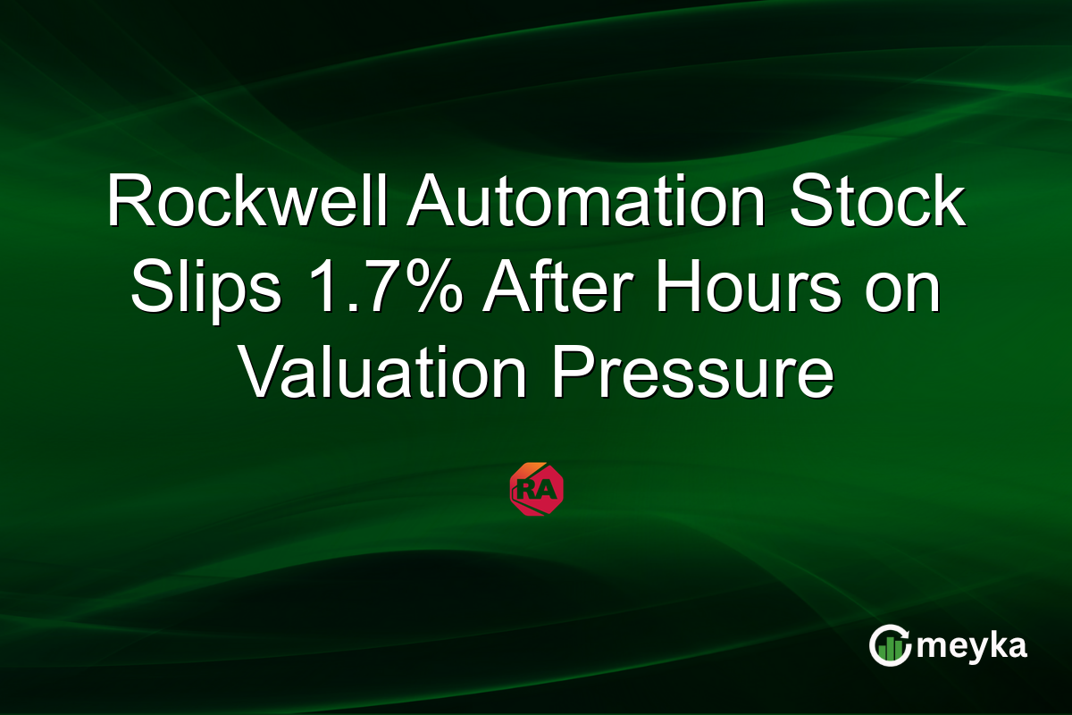 Rockwell Automation Stock Slips 1.7% After Hours on Valuation Pressure