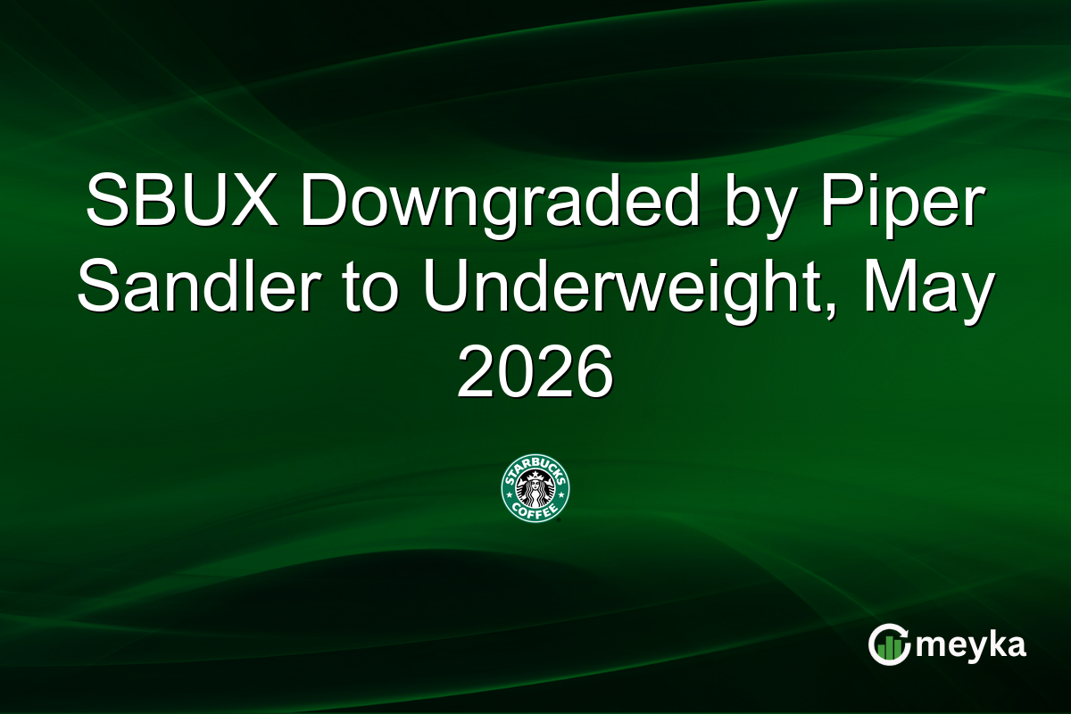 SBUX Downgraded by Piper Sandler to Underweight, May 2026