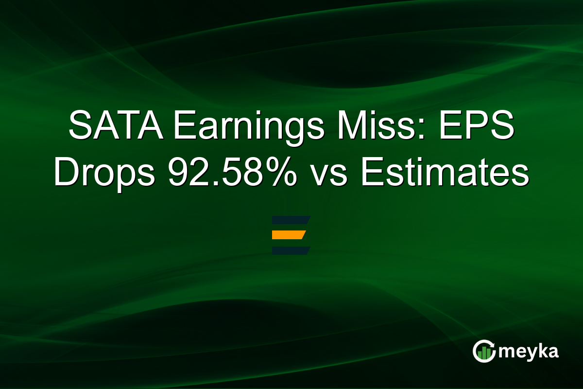 SATA Earnings Miss: EPS Drops 92.58% vs Estimates