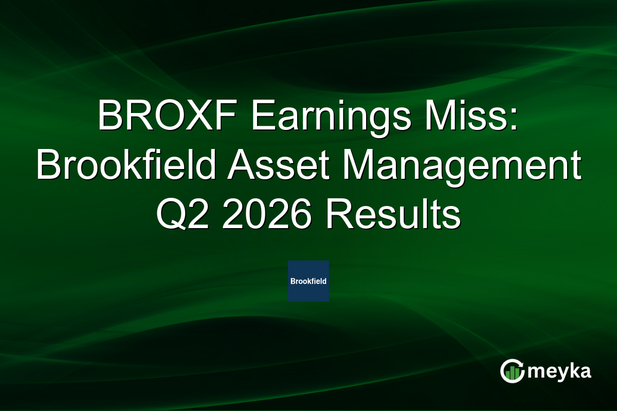 BROXF Earnings Miss: Brookfield Asset Management Q2 2026 Results