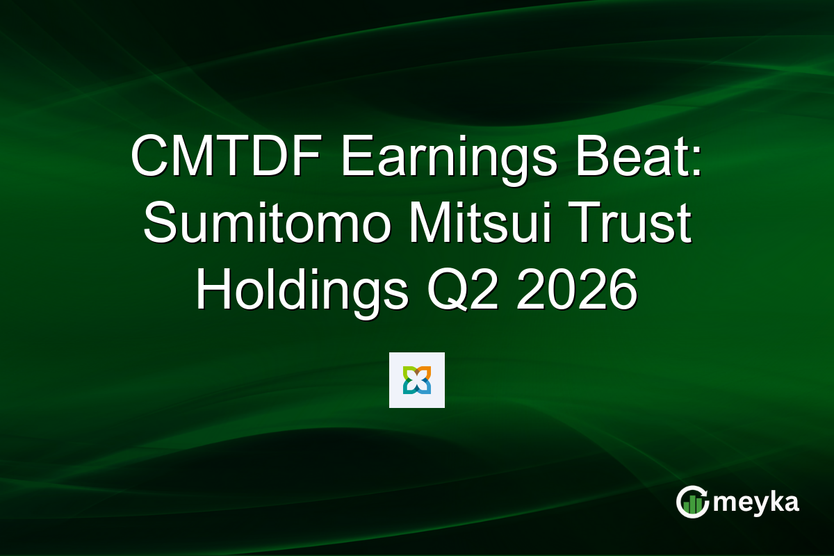 CMTDF Earnings Beat: Sumitomo Mitsui Trust Holdings Q2 2026