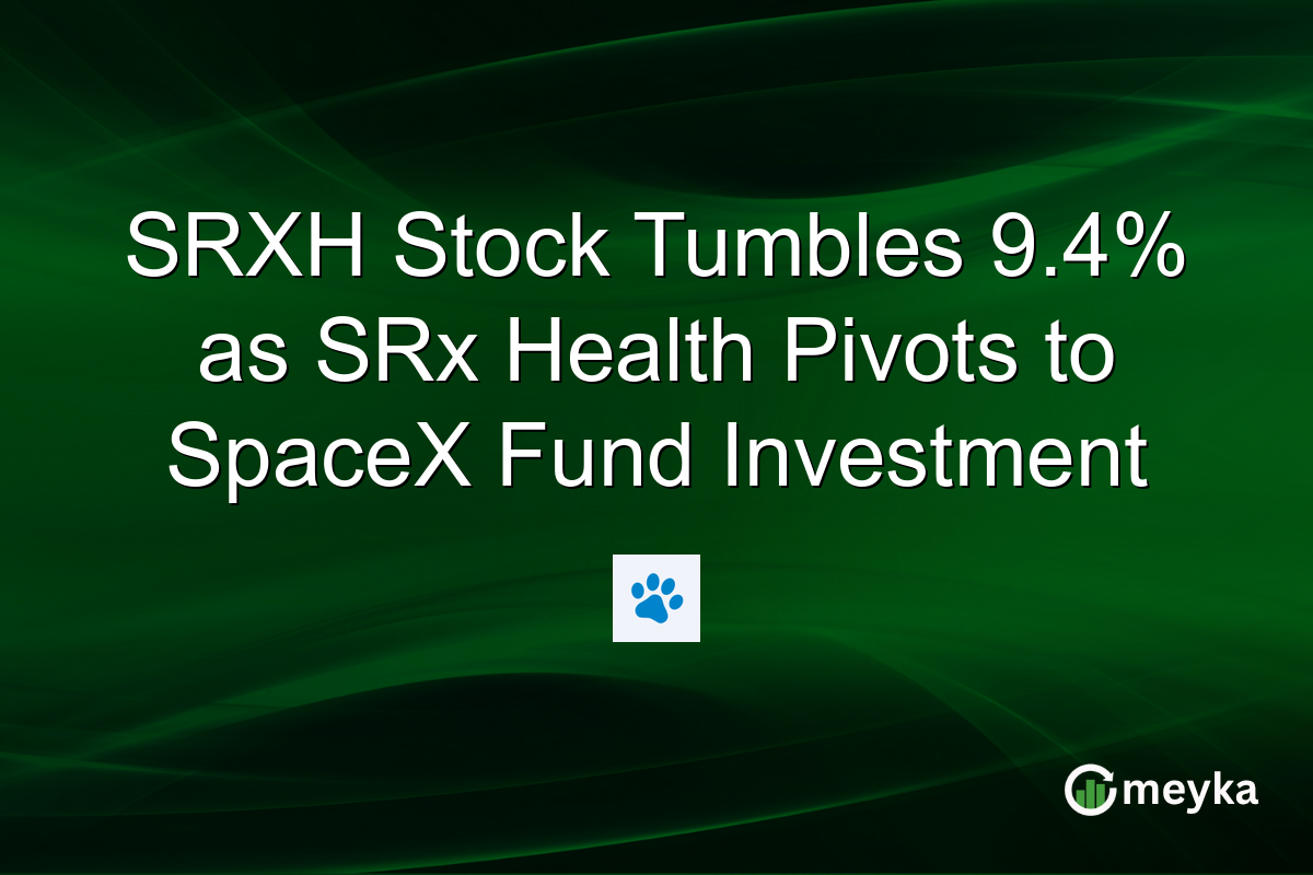 SRXH Stock Tumbles 9.4% as SRx Health Pivots to SpaceX Fund Investment