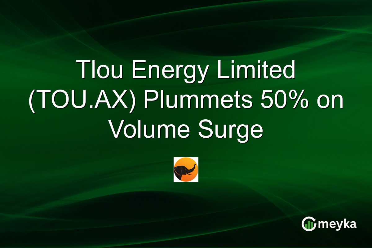 Tlou Energy Limited (TOU.AX) Plummets 50% on Volume Surge