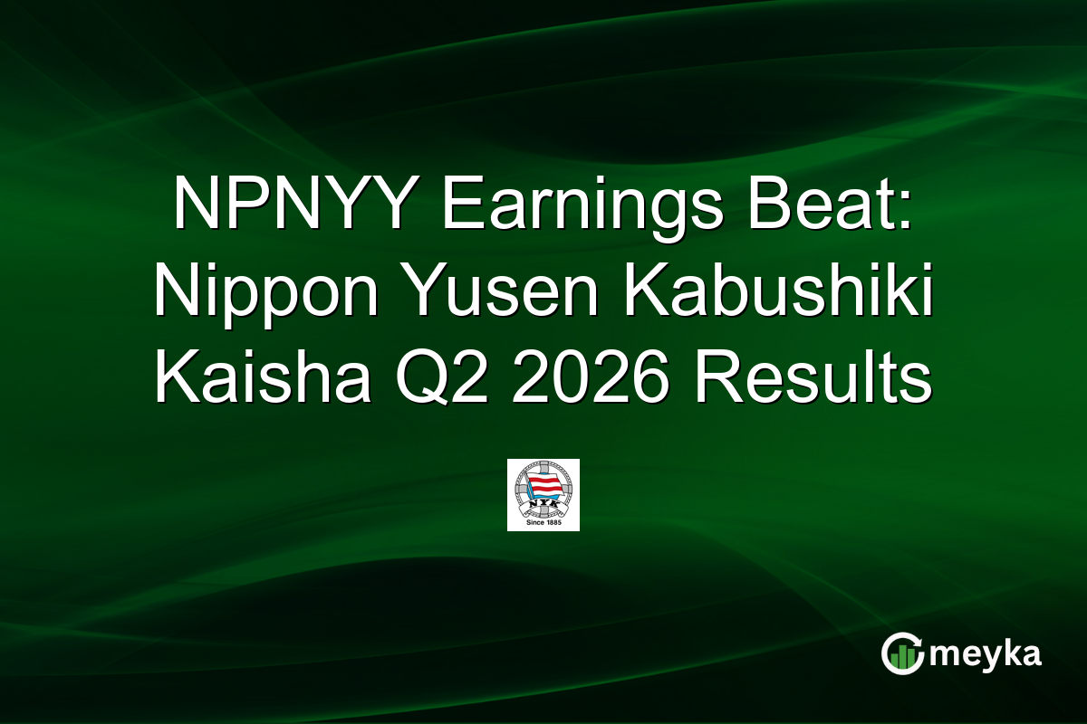 NPNYY Earnings Beat: Nippon Yusen Kabushiki Kaisha Q2 2026 Results