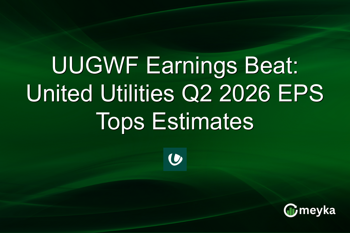UUGWF Earnings Beat: United Utilities Q2 2026 EPS Tops Estimates