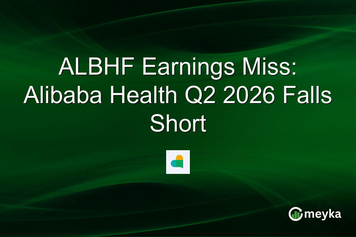 ALBHF Earnings Miss: Alibaba Health Q2 2026 Falls Short