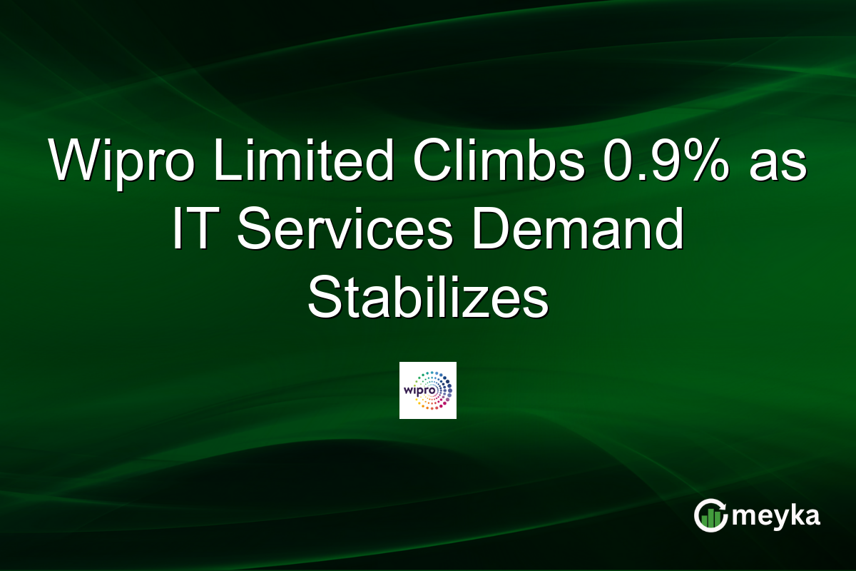 Wipro Limited Climbs 0.9% as IT Services Demand Stabilizes