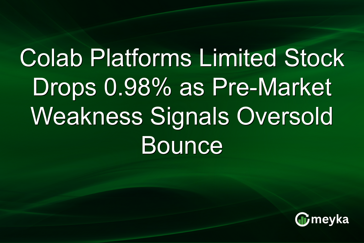 Colab Platforms Limited Stock Drops 0.98% as Pre-Market Weakness Signals Oversold Bounce
