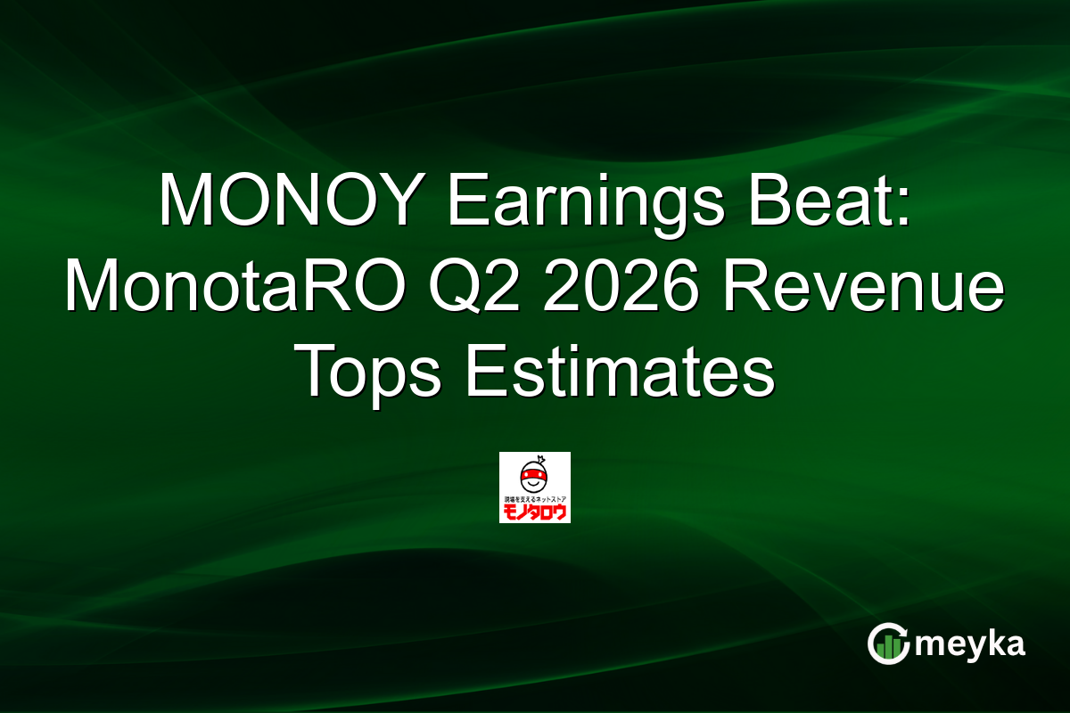 MONOY Earnings Beat: MonotaRO Q2 2026 Revenue Tops Estimates