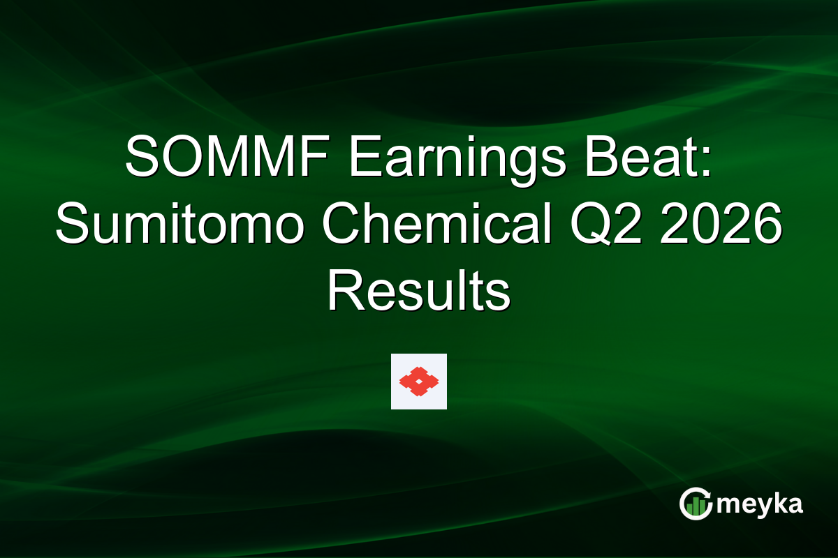 SOMMF Earnings Beat: Sumitomo Chemical Q2 2026 Results