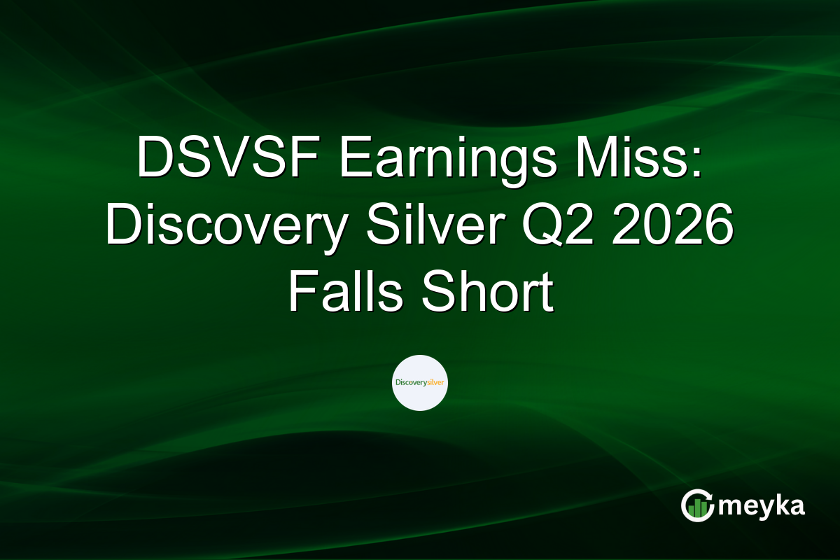 DSVSF Earnings Miss: Discovery Silver Q2 2026 Falls Short