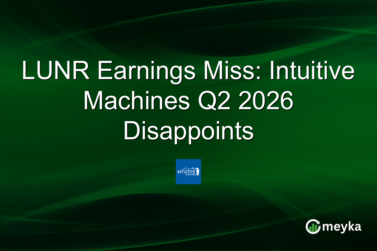 LUNR Earnings Miss: Intuitive Machines Q2 2026 Disappoints