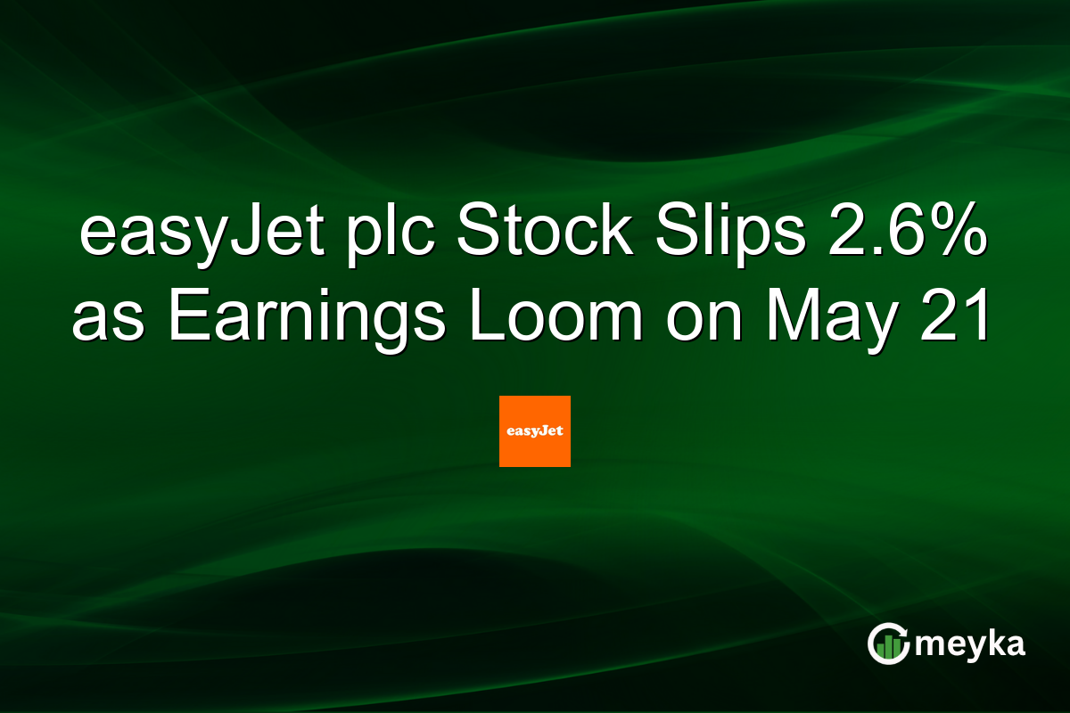 easyJet plc Stock Slips 2.6% as Earnings Loom on May 21