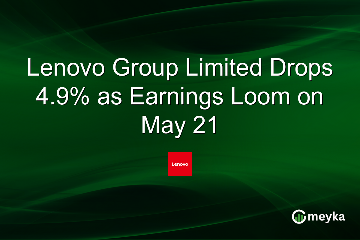 Lenovo Group Limited Drops 4.9% as Earnings Loom on May 21