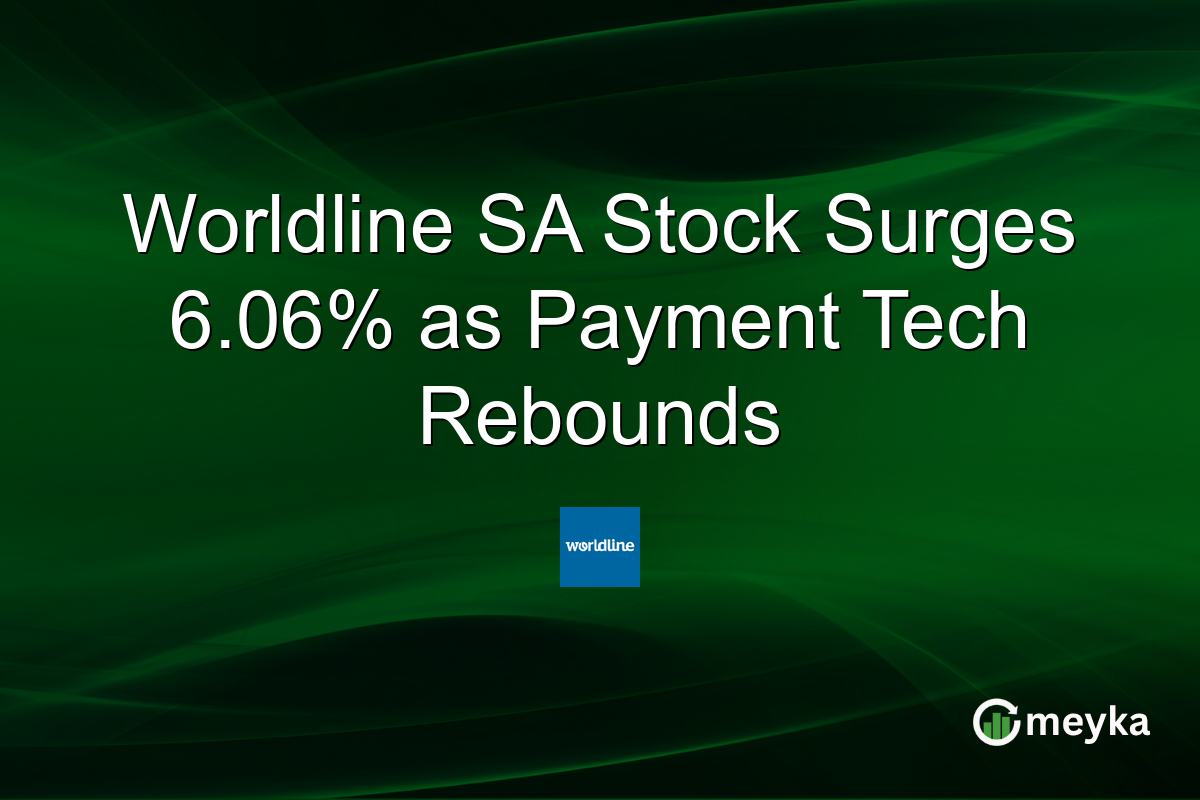 Worldline SA Stock Surges 6.06% as Payment Tech Rebounds