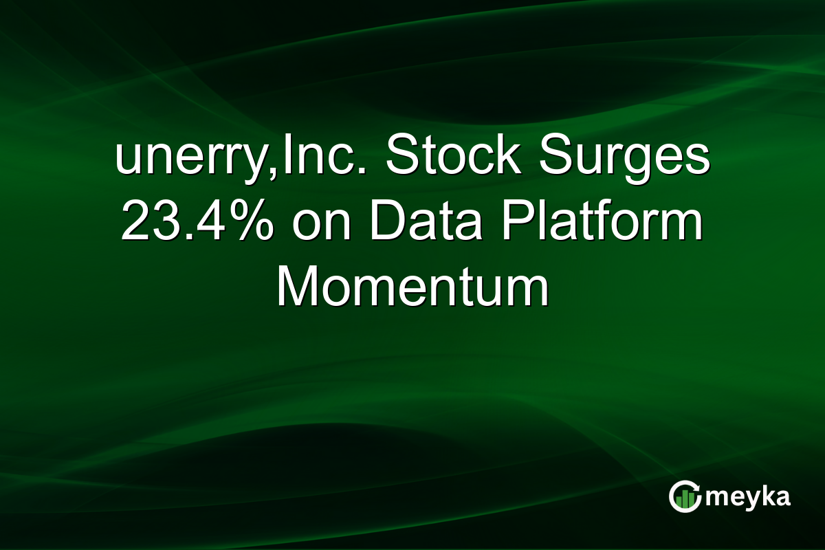 unerry,Inc. Stock Surges 23.4% on Data Platform Momentum