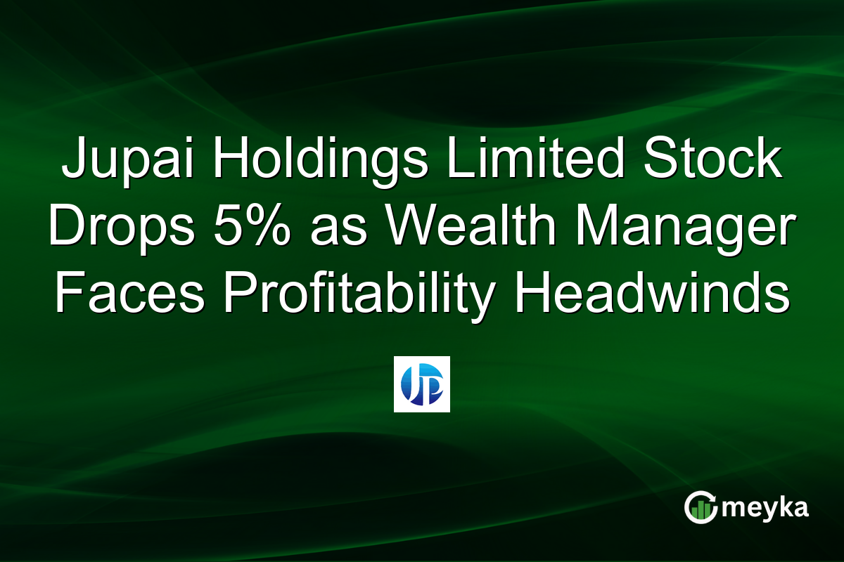 Jupai Holdings Limited Stock Drops 5% as Wealth Manager Faces Profitability Headwinds