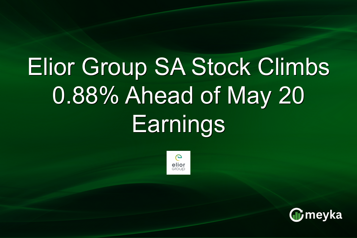 Elior Group SA Stock Climbs 0.88% Ahead of May 20 Earnings