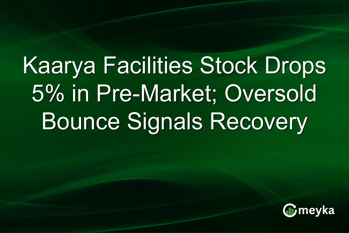 Kaarya Facilities Stock Drops 5% in Pre-Market; Oversold Bounce Signals Recovery