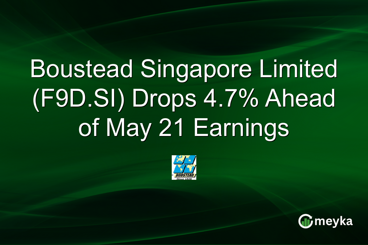 Boustead Singapore Limited (F9D.SI) Drops 4.7% Ahead of May 21 Earnings