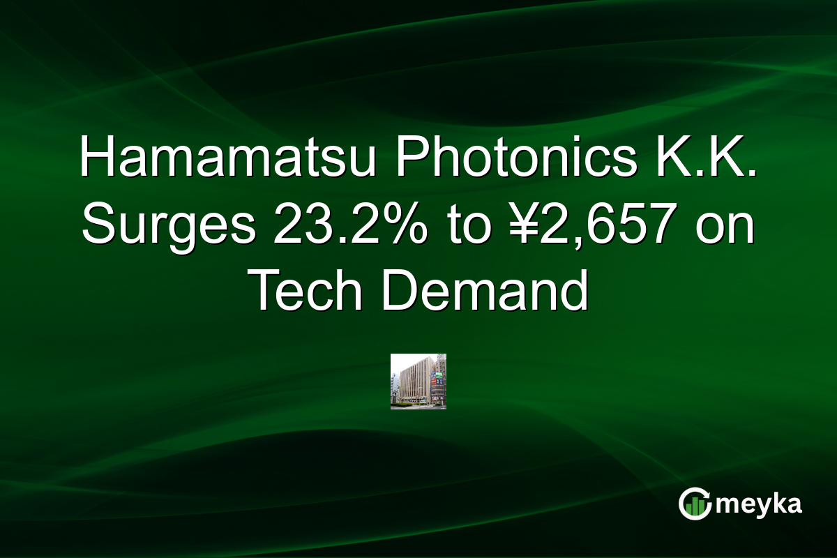 Hamamatsu Photonics K.K. Surges 23.2% to ¥2,657 on Tech Demand
