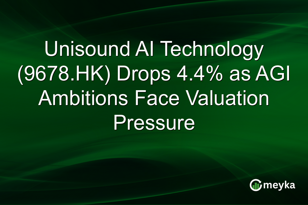 Unisound AI Technology (9678.HK) Drops 4.4% as AGI Ambitions Face Valuation Pressure