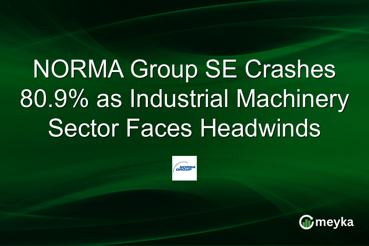 NORMA Group SE Crashes 80.9% as Industrial Machinery Sector Faces Headwinds