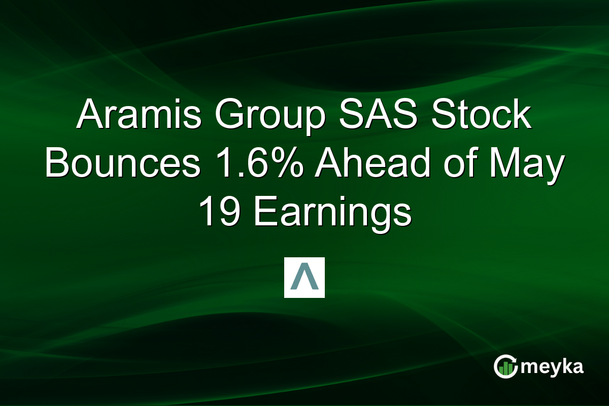 Aramis Group SAS Stock Bounces 1.6% Ahead of May 19 Earnings