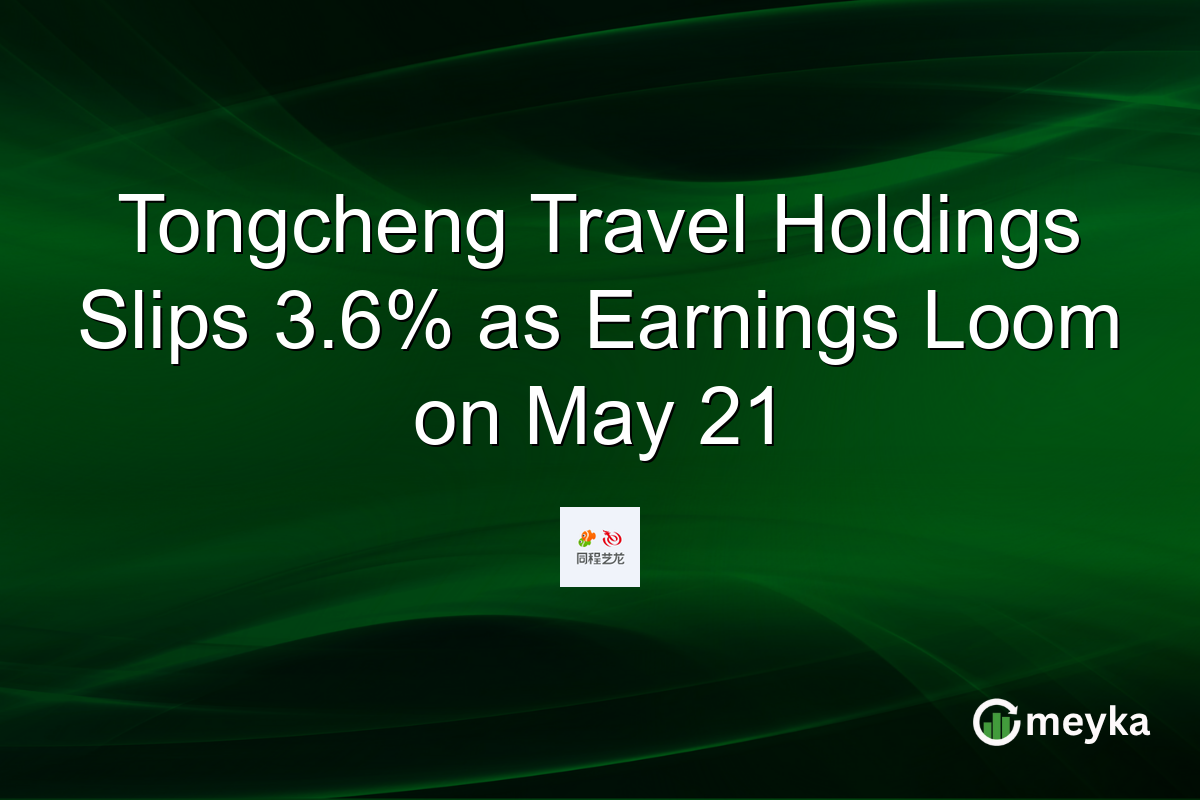 Tongcheng Travel Holdings Slips 3.6% as Earnings Loom on May 21