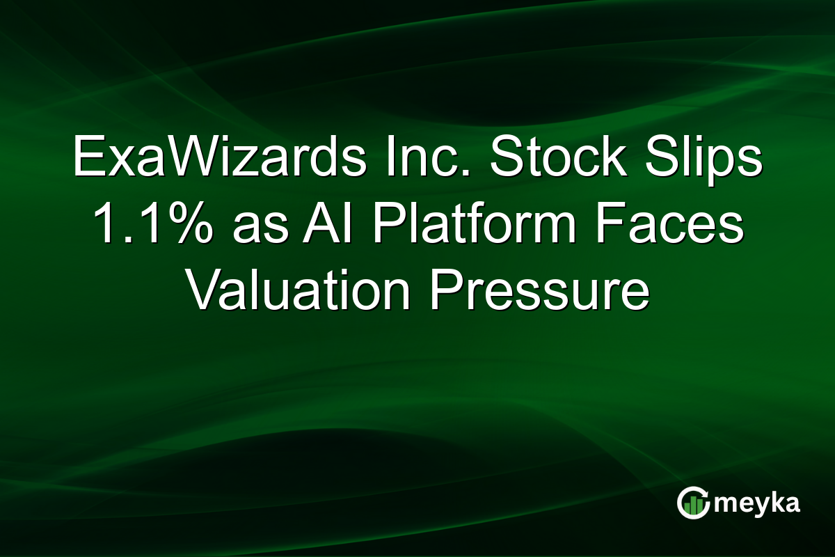 ExaWizards Inc. Stock Slips 1.1% as AI Platform Faces Valuation Pressure