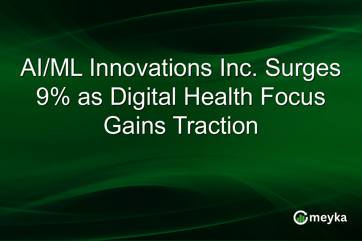 AI/ML Innovations Inc. Surges 9% as Digital Health Focus Gains Traction