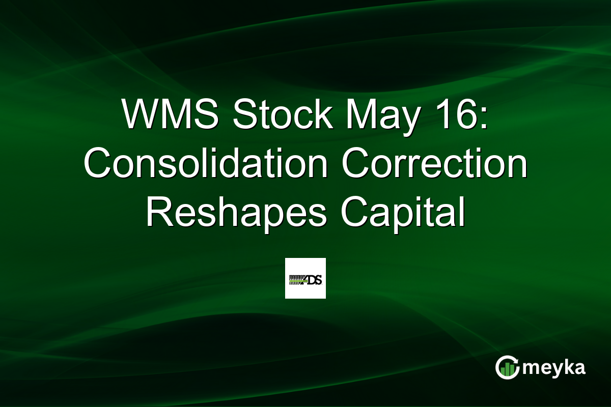 WMS Stock May 16: Consolidation Correction Reshapes Capital