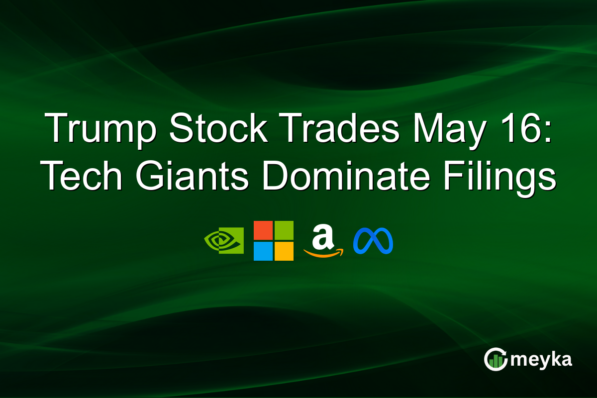 Trump Stock Trades May 16: Tech Giants Dominate Filings