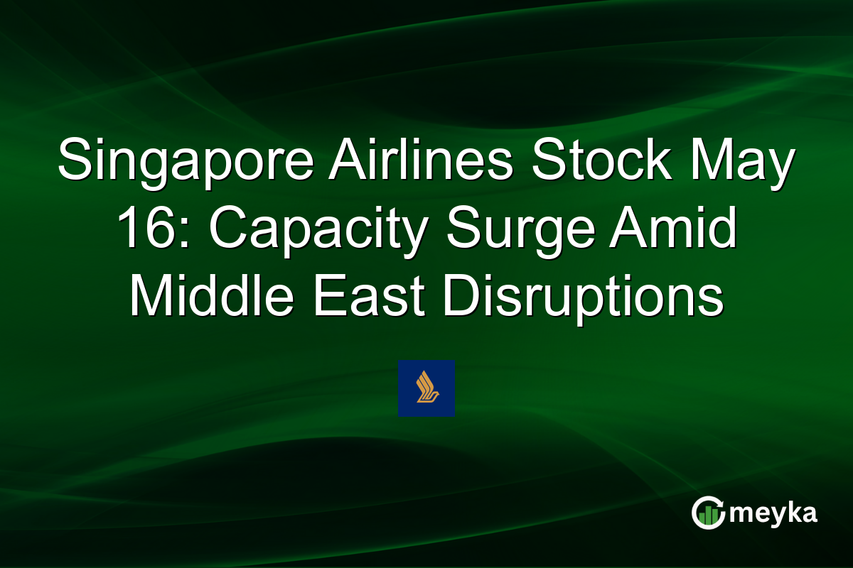 Singapore Airlines Stock May 16: Capacity Surge Amid Middle East Disruptions