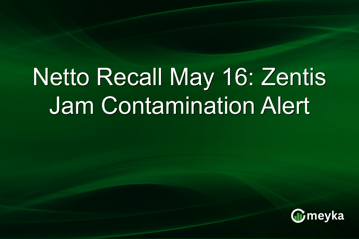 Netto Recall May 16: Zentis Jam Contamination Alert