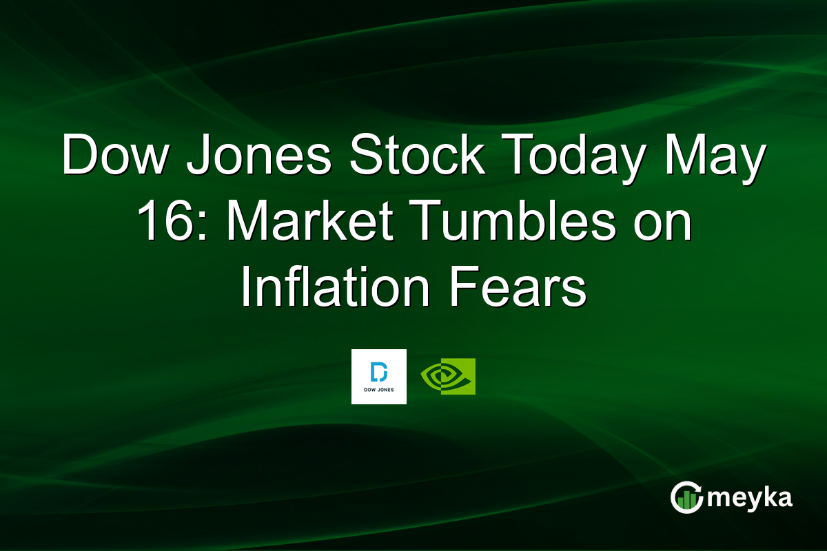 Dow Jones Stock Today May 16: Market Tumbles on Inflation Fears