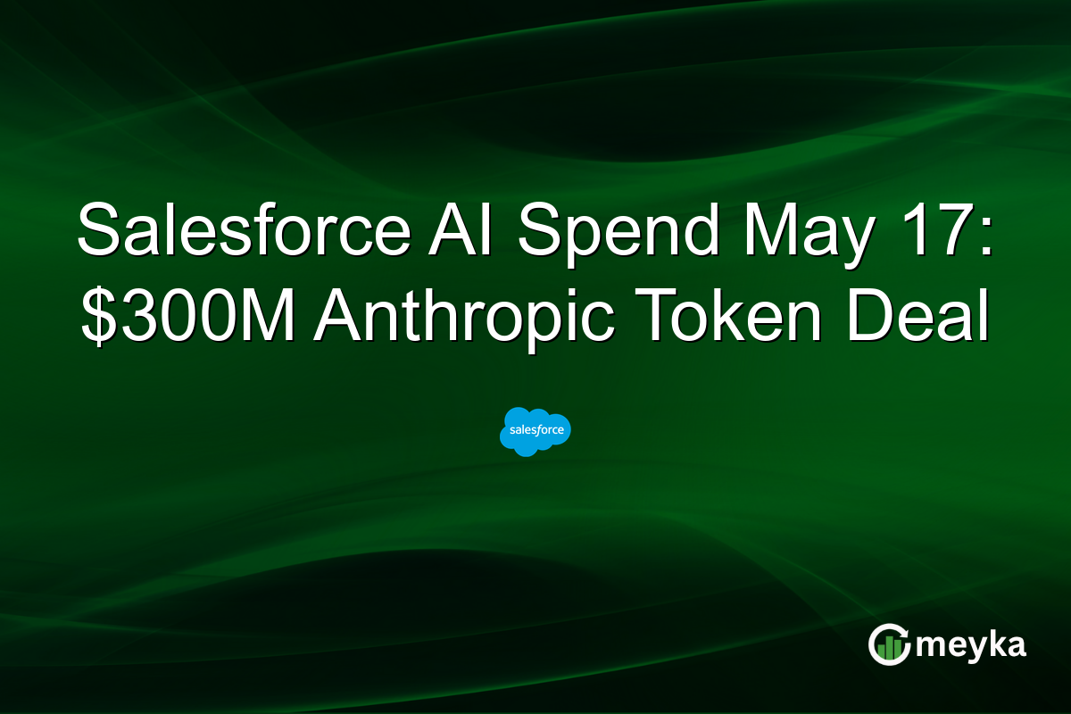 Salesforce AI Spend May 17: $300M Anthropic Token Deal