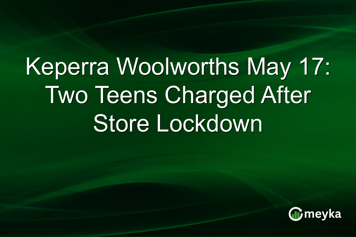 Keperra Woolworths May 17: Two Teens Charged After Store Lockdown