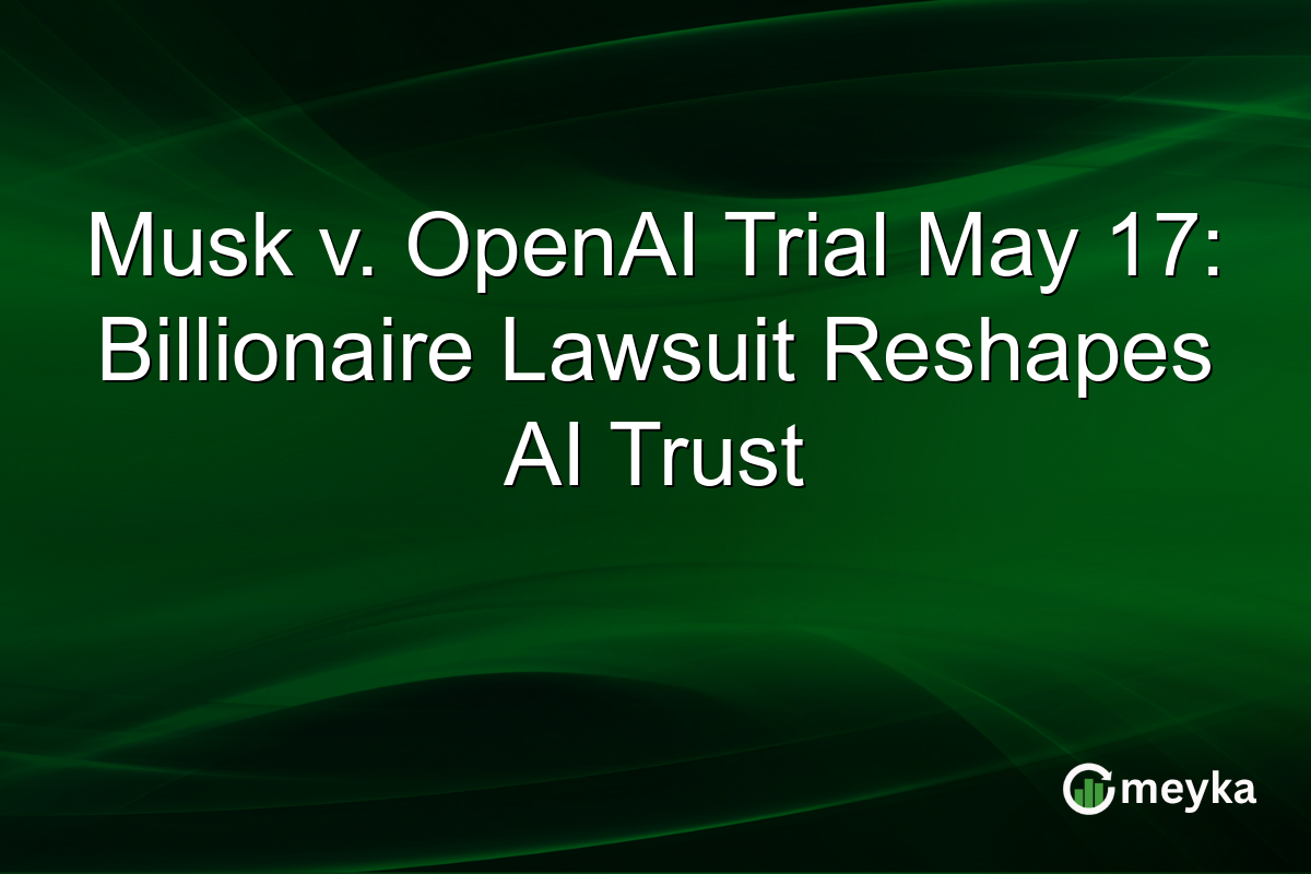 Musk v. OpenAI Trial May 17: Billionaire Lawsuit Reshapes AI Trust