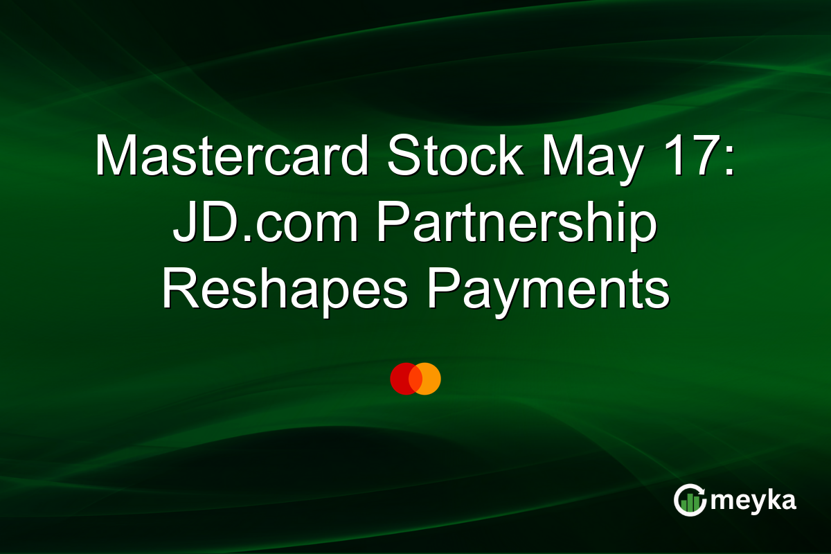 Mastercard Stock May 17: JD.com Partnership Reshapes Payments
