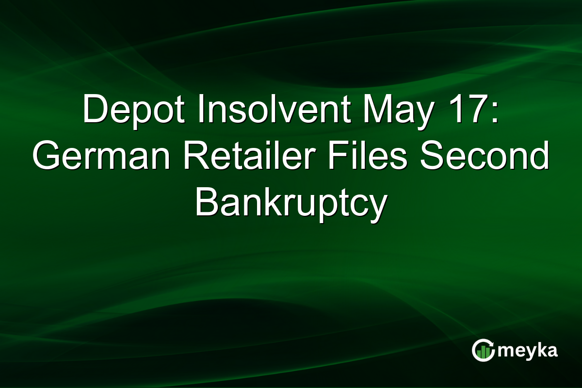 Depot Insolvent May 17: German Retailer Files Second Bankruptcy