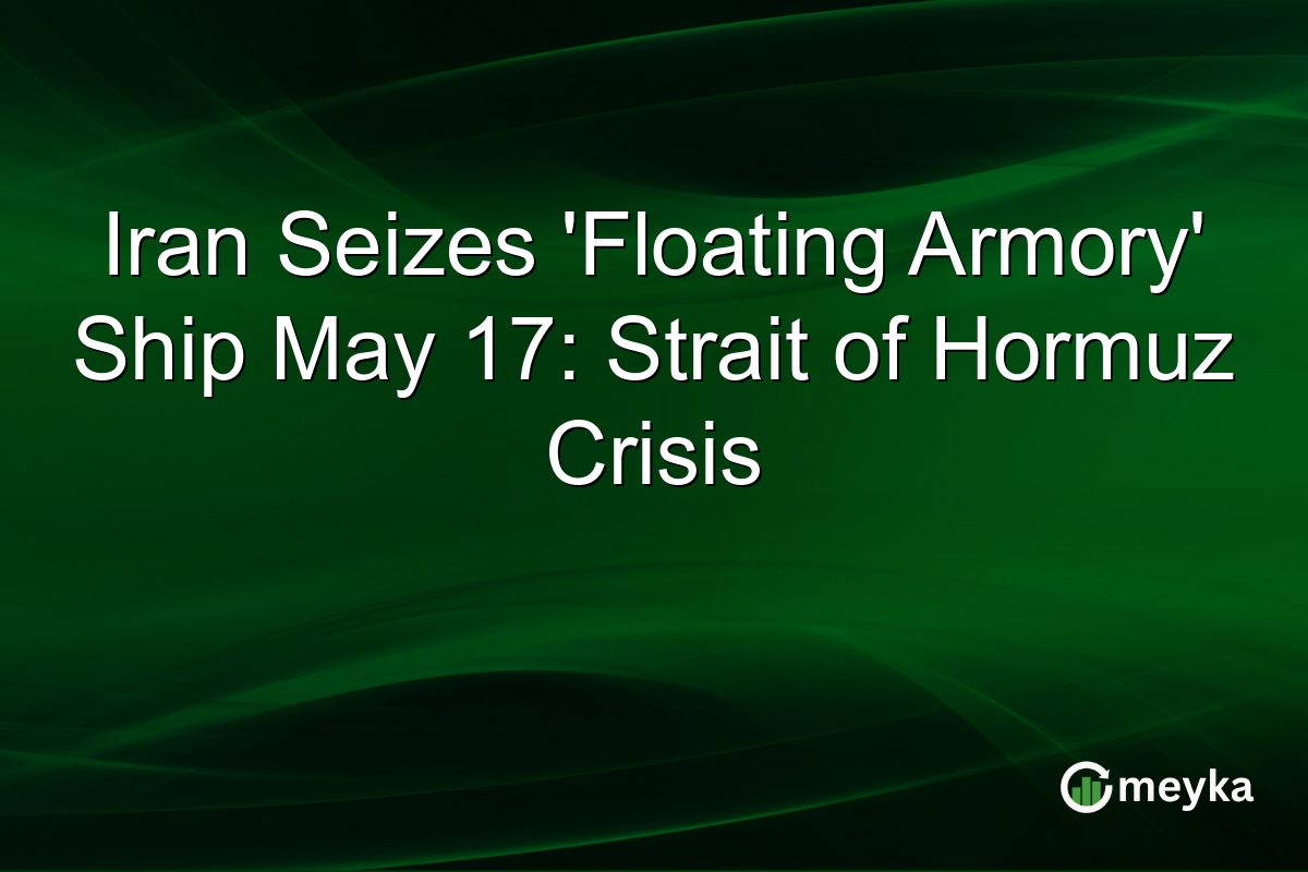 Iran Seizes ‘Floating Armory’ Ship May 17: Strait of Hormuz Crisis