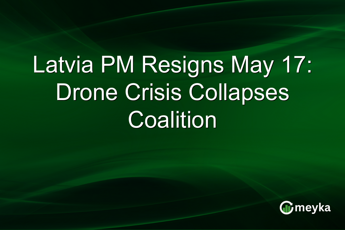 Latvia PM Resigns May 17: Drone Crisis Collapses Coalition