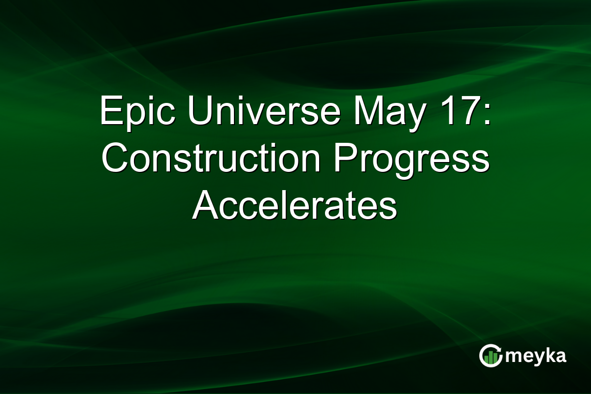Epic Universe May 17: Construction Progress Accelerates