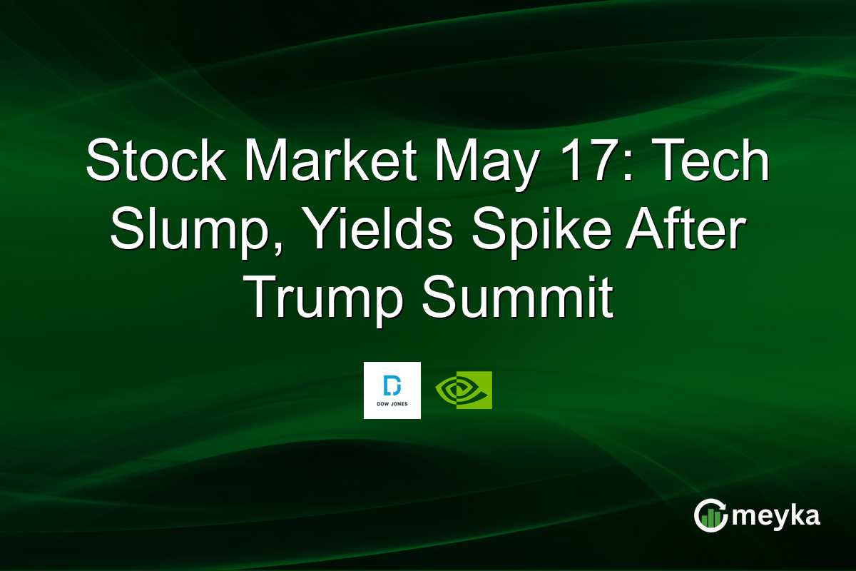Stock Market May 17: Tech Slump, Yields Spike After Trump Summit