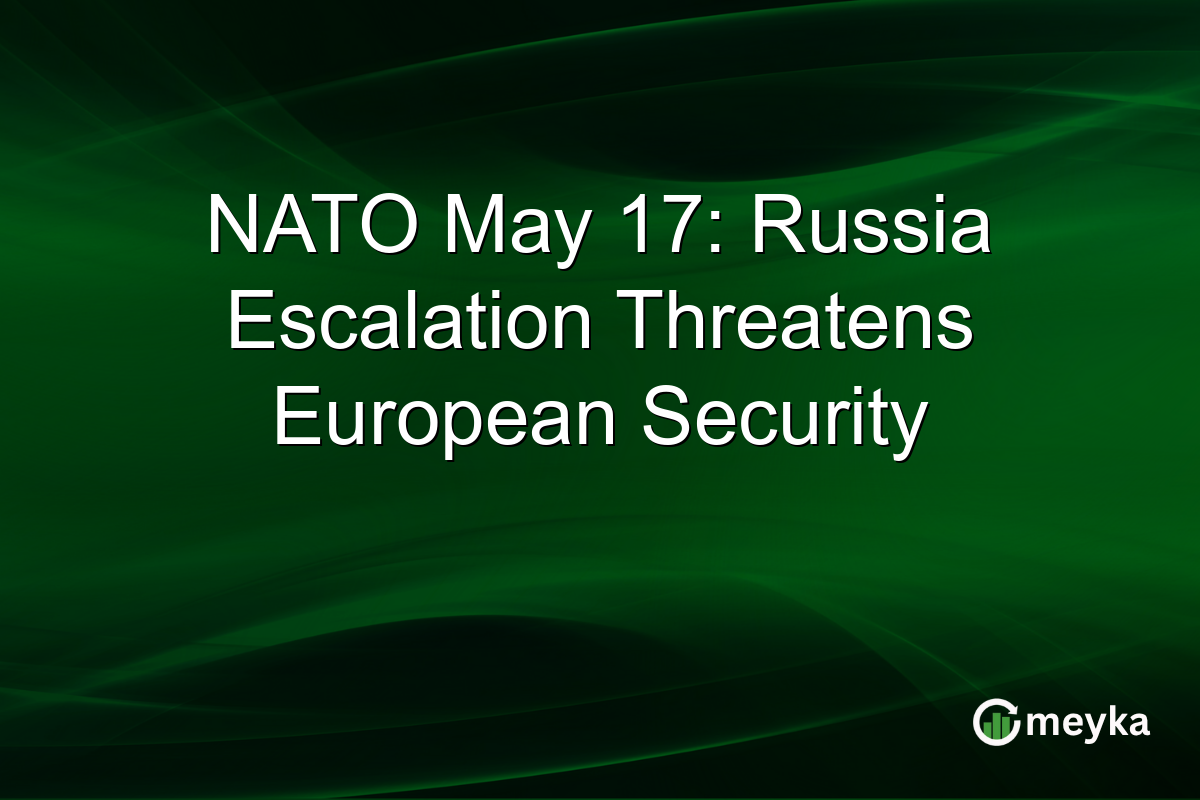 NATO May 17: Russia Escalation Threatens European Security